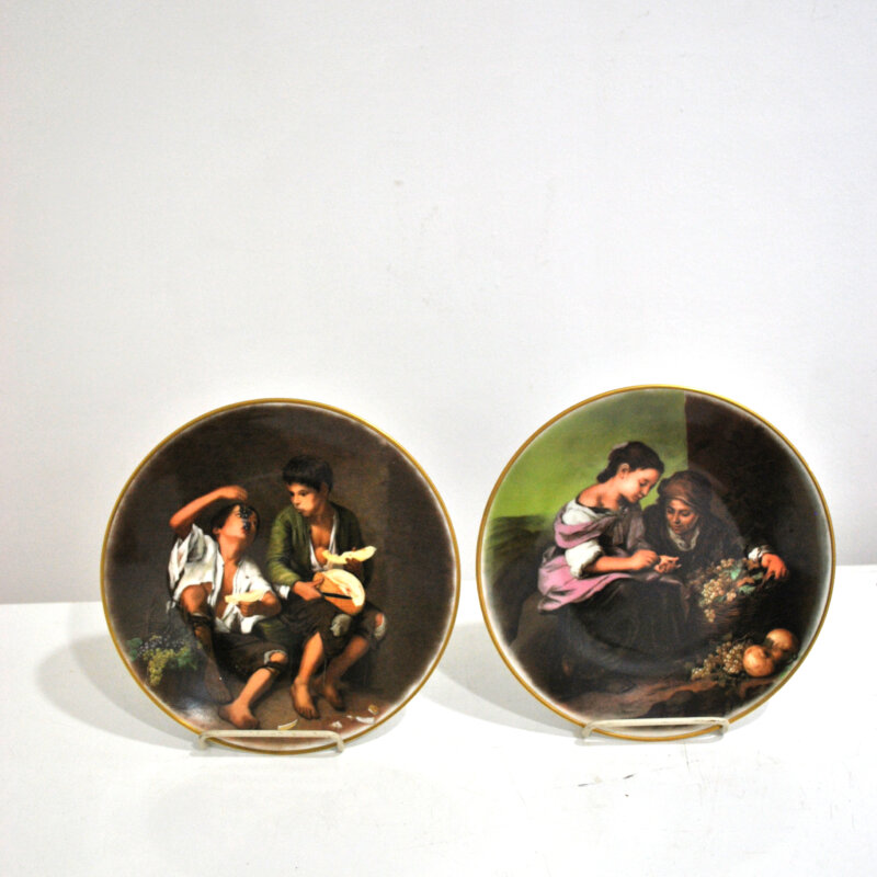 Pareja de platos porcelana Royal