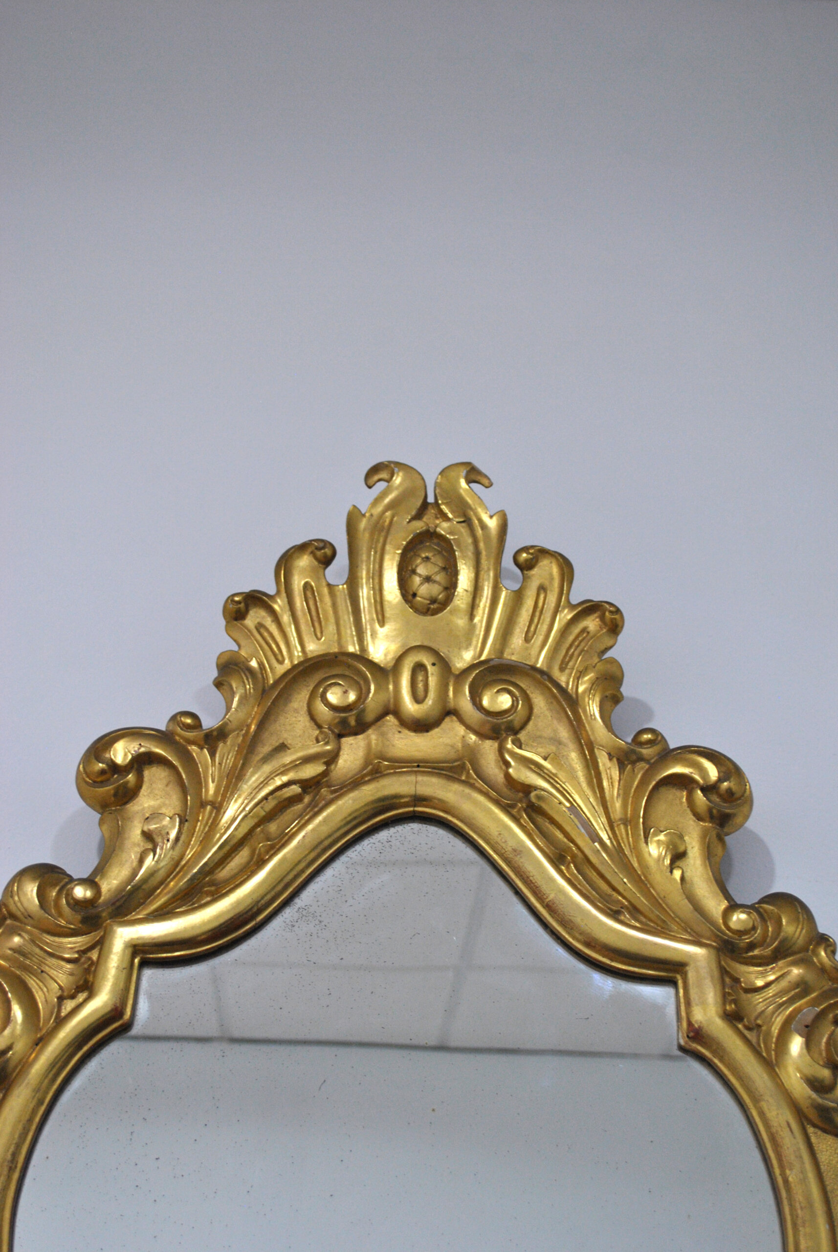 Espejo antiguo oro rococó Luis XV - Imagen 8