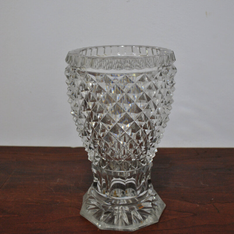 Copa o jarrón cristal tallado