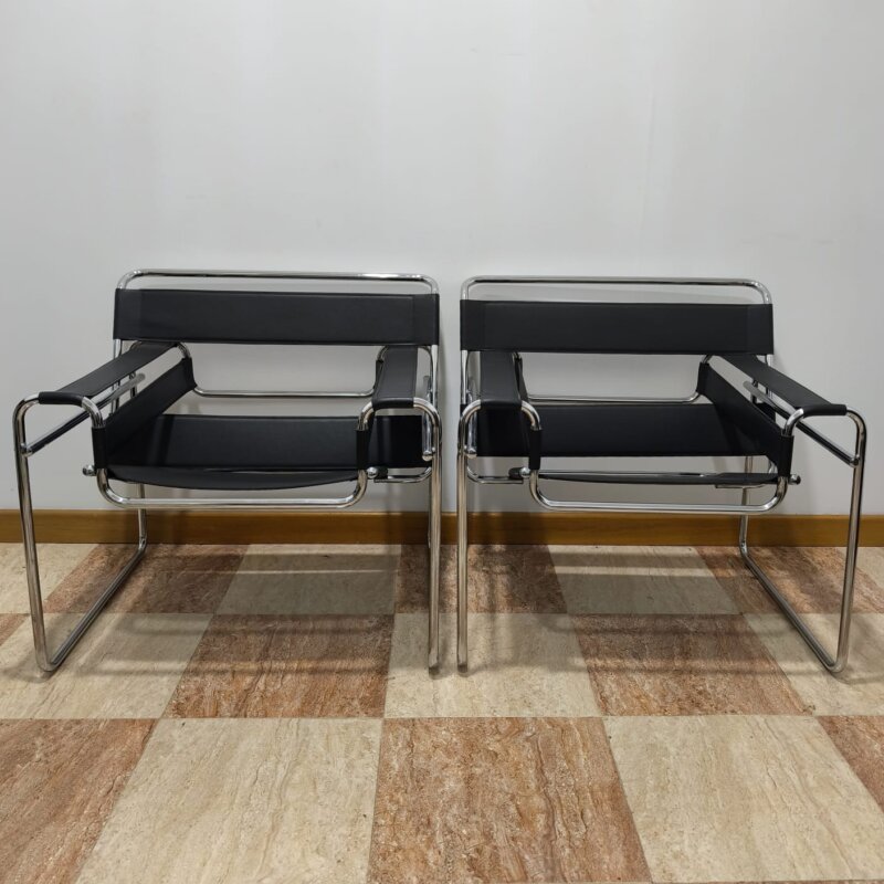 Pareja de sillones vintage tipo Wassily