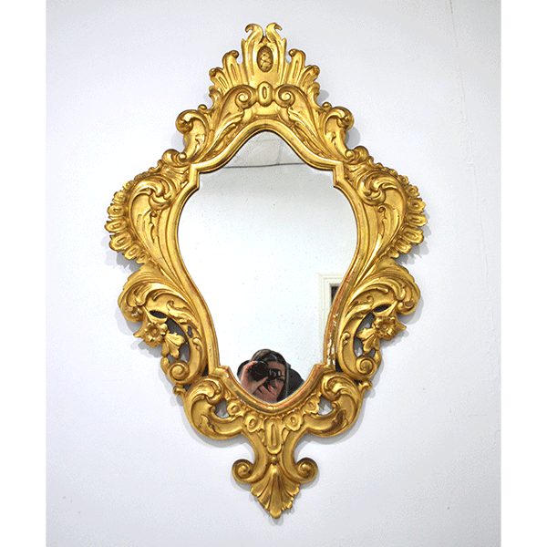 Espejo antiguo oro rococó Luis XV