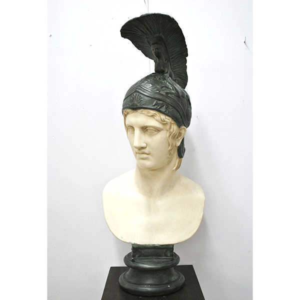 Gran busto figura guerrero romano