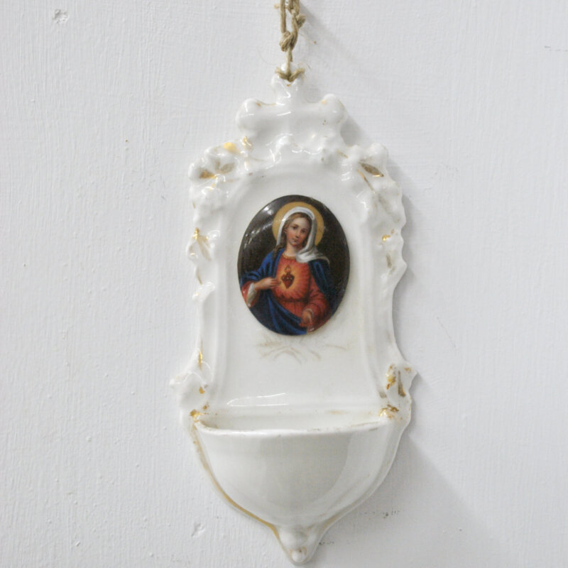 Benditera porcelana Corazón de María