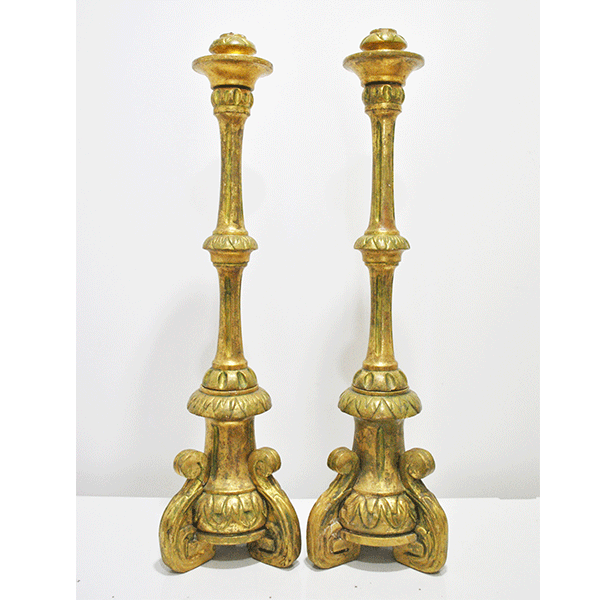 Hacheros de madera policromados 100 cm