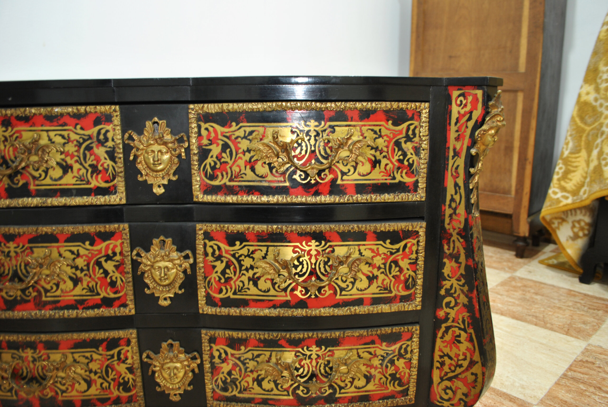 Cómoda Napoleón III madera ebonizada - Imagen 10
