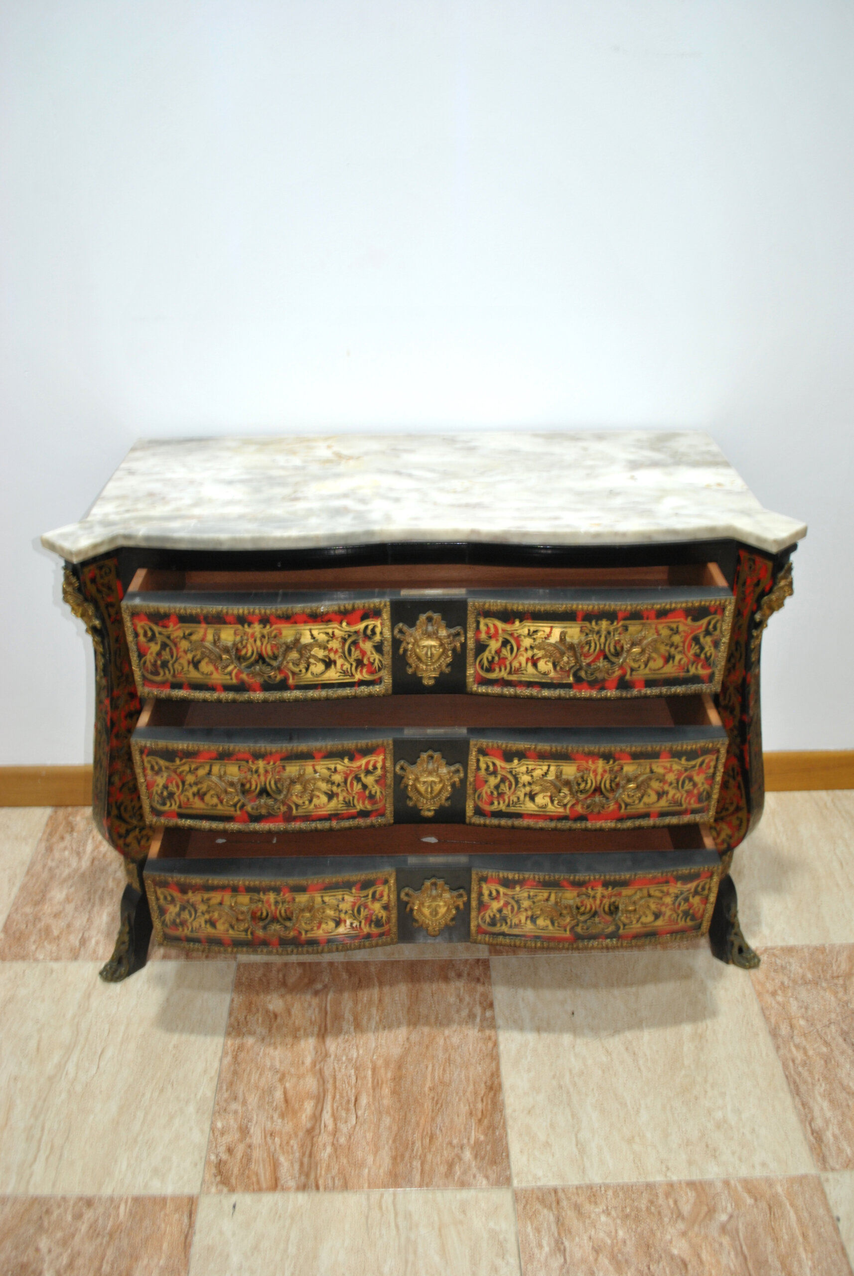 Cómoda Napoleón III madera ebonizada - Imagen 5
