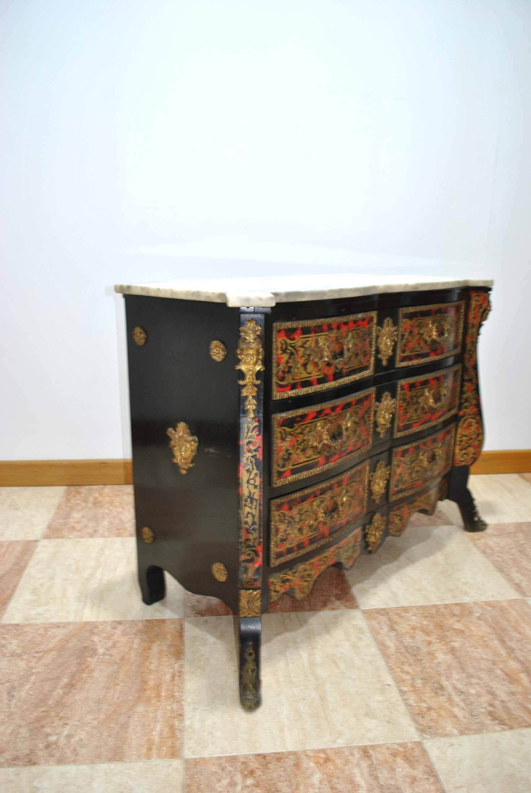 Cómoda Napoleón III madera ebonizada - Imagen 6