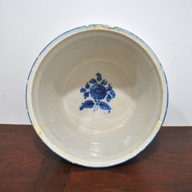 Lebrillo antiguo cerámica esmaltada