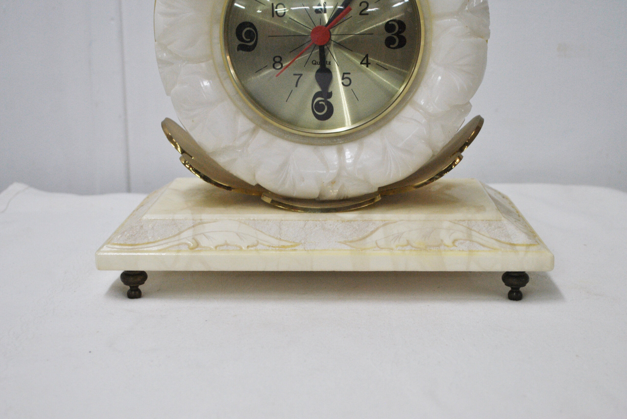 Reloj de mesa alabastro - Imagen 3