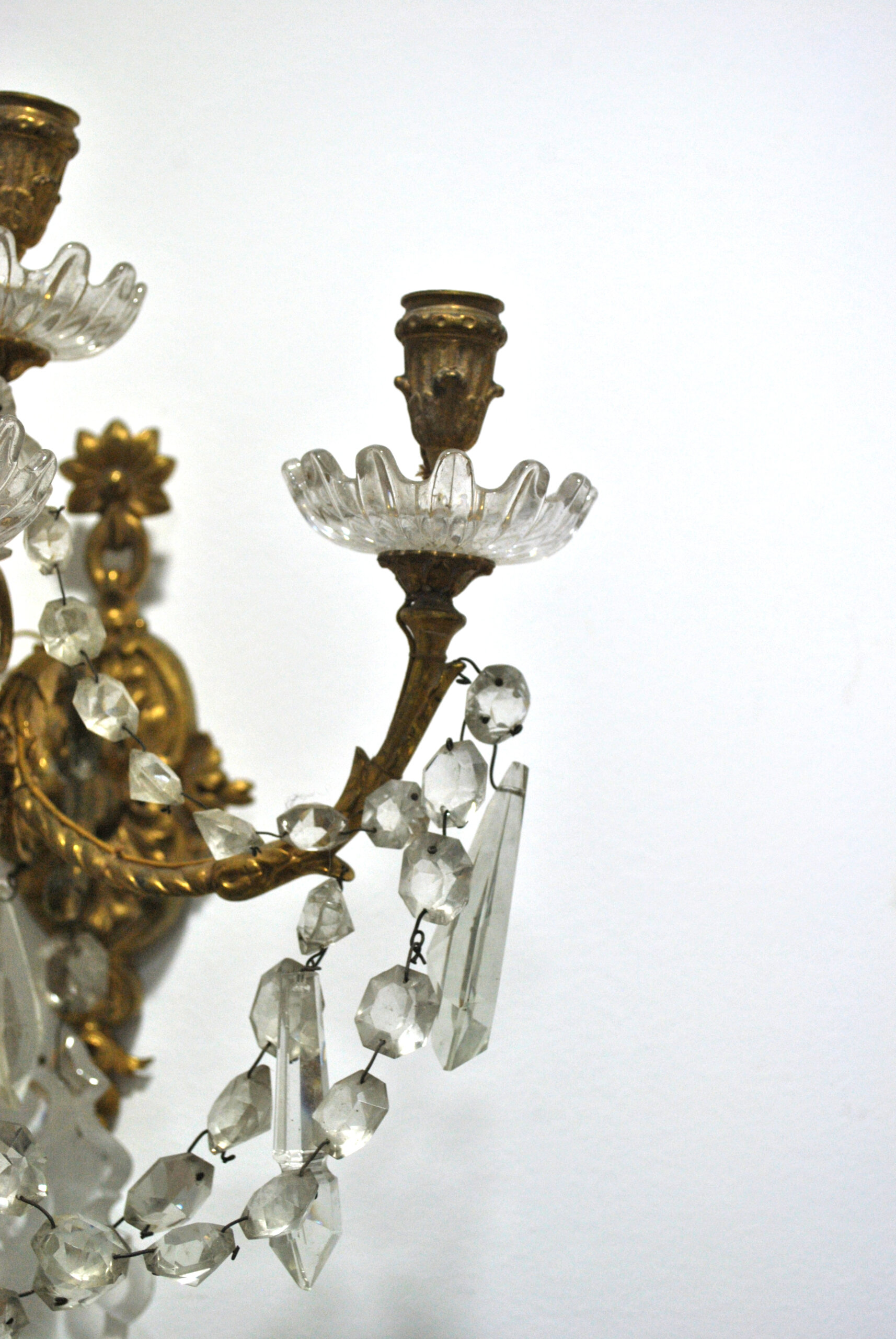 Apliques bronce y cristales colgantes - Imagen 5