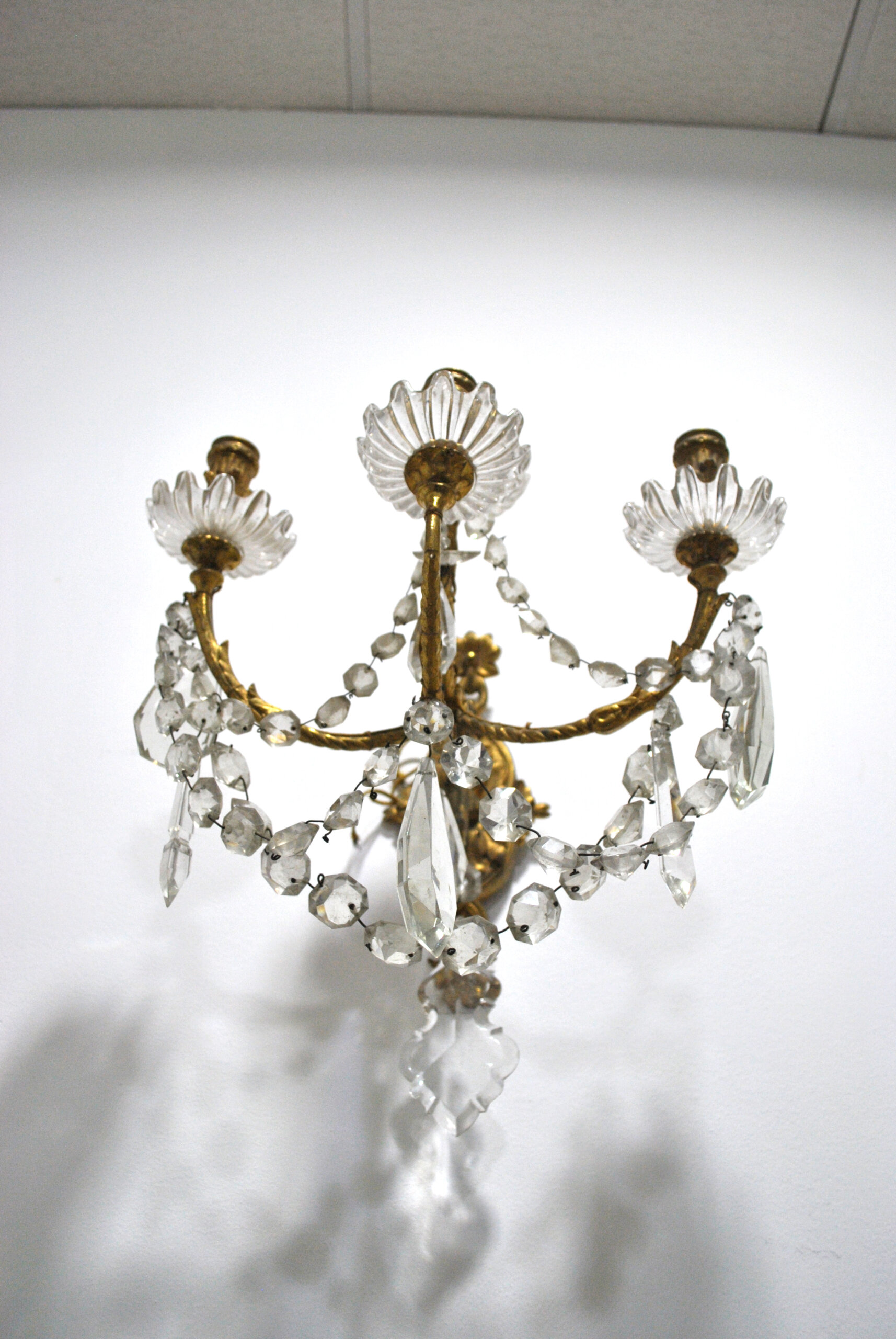 Apliques bronce y cristales colgantes - Imagen 6