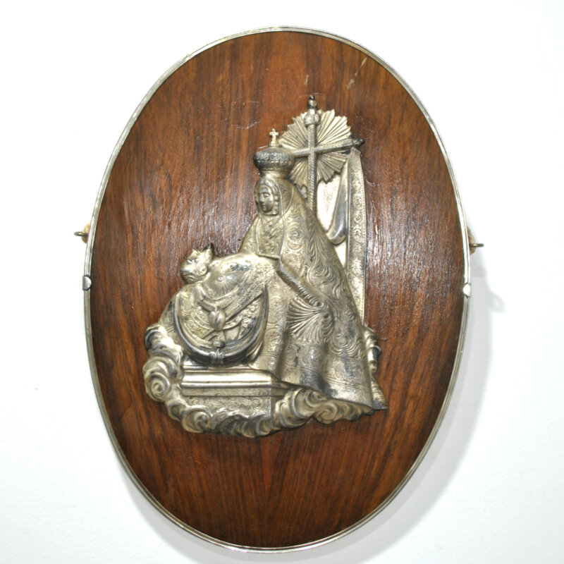 Cuadro madera relieve Virgen de la Piedad