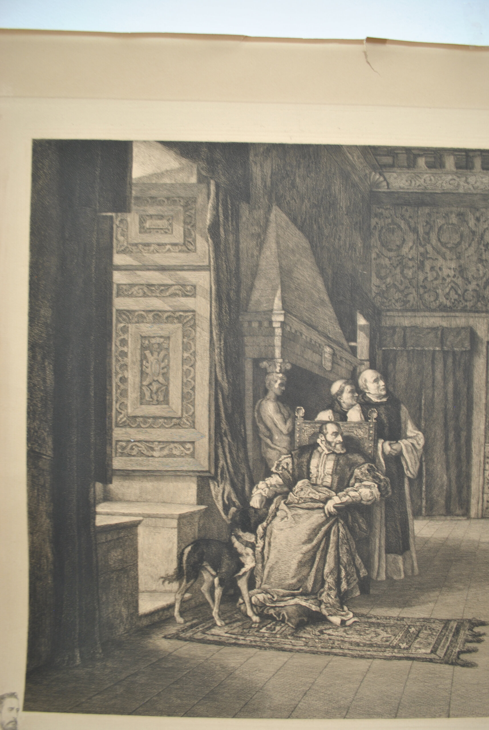 Grabado presentación de Don Juan de Austria a Carlos V - Imagen 2