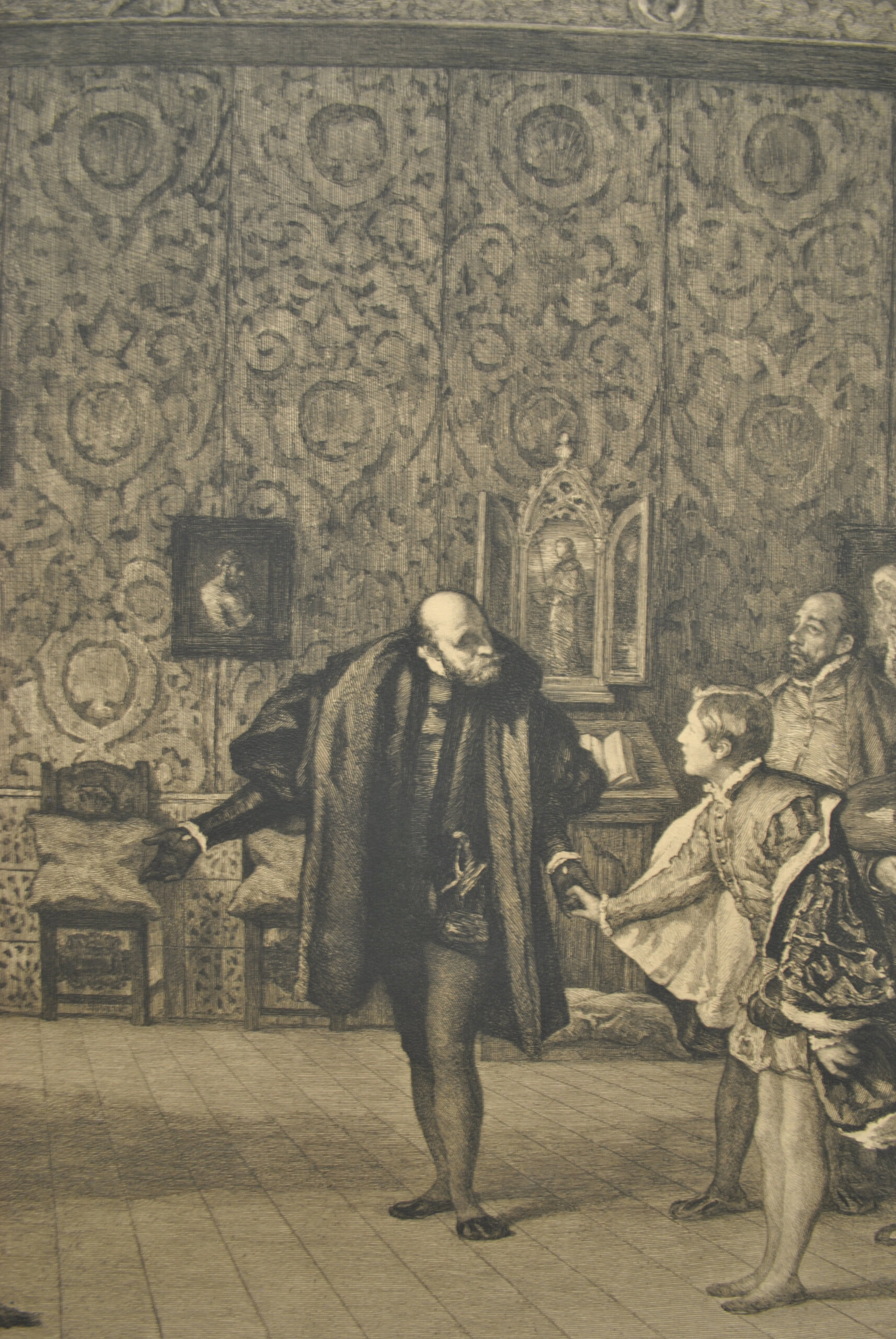 Grabado presentación de Don Juan de Austria a Carlos V - Imagen 4