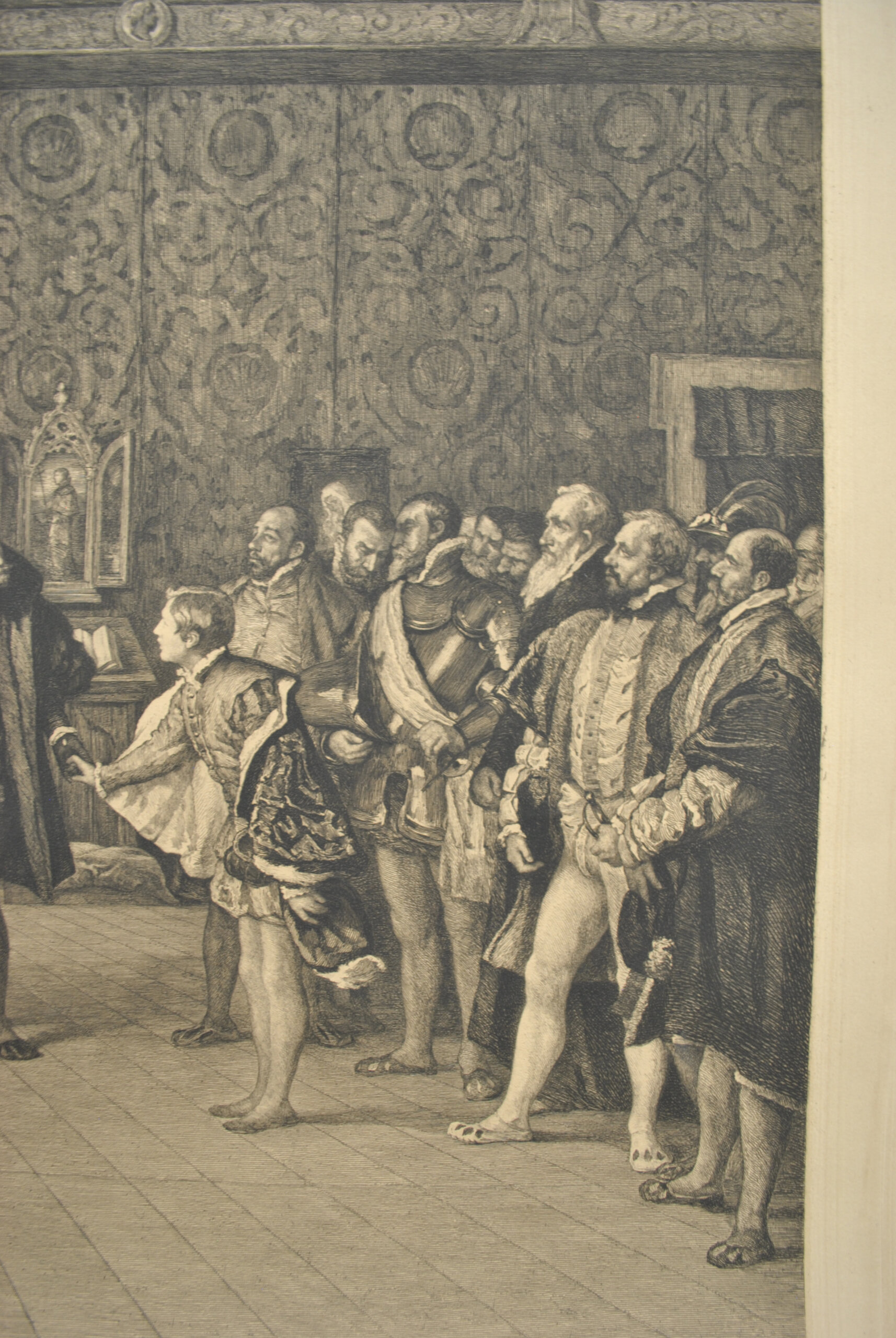 Grabado presentación de Don Juan de Austria a Carlos V - Imagen 5
