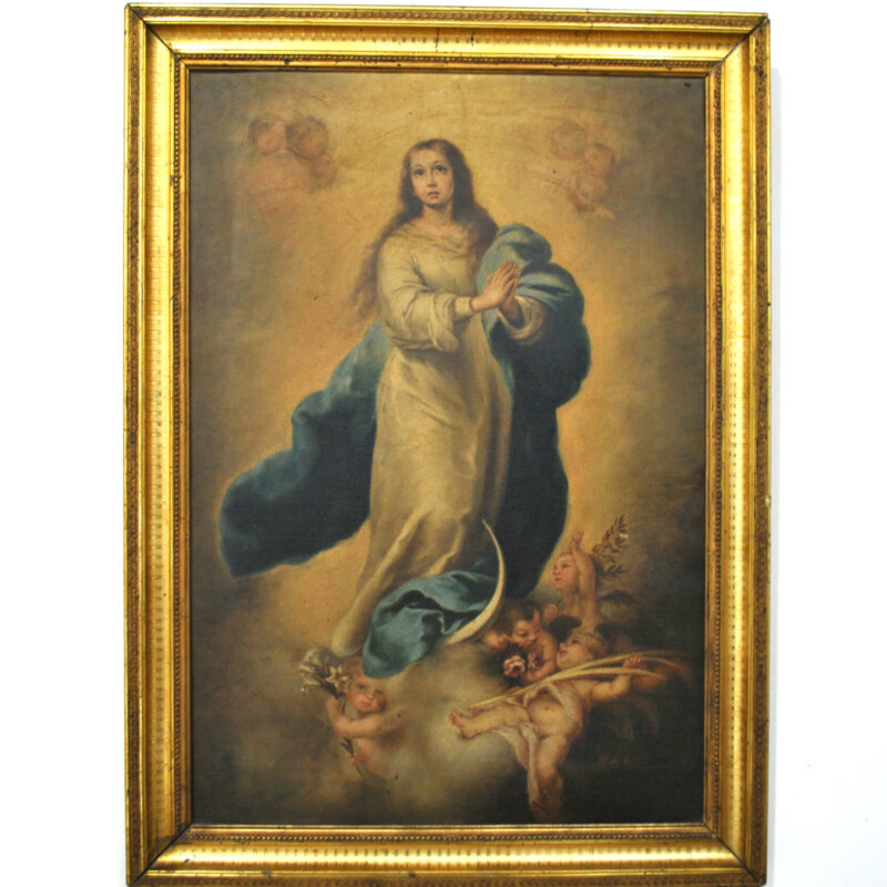 Pintura óleo sobre lienzo Inmaculada