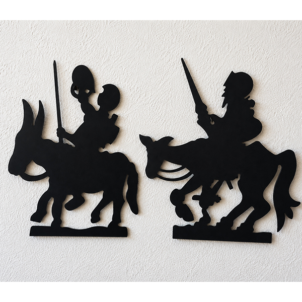 Siluetas forja Quijote y Sancho