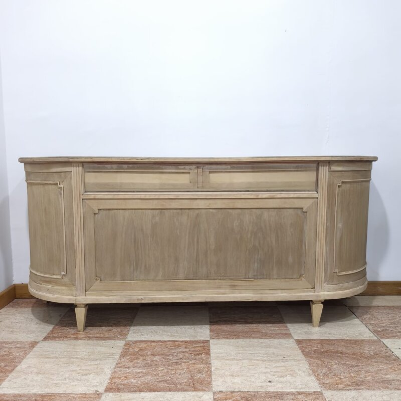 Mostrador comercial antiguo de madera