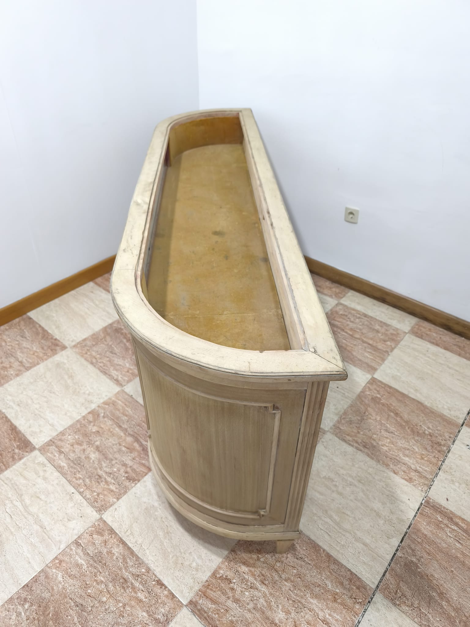 Mostrador comercial antiguo de madera - Imagen 4