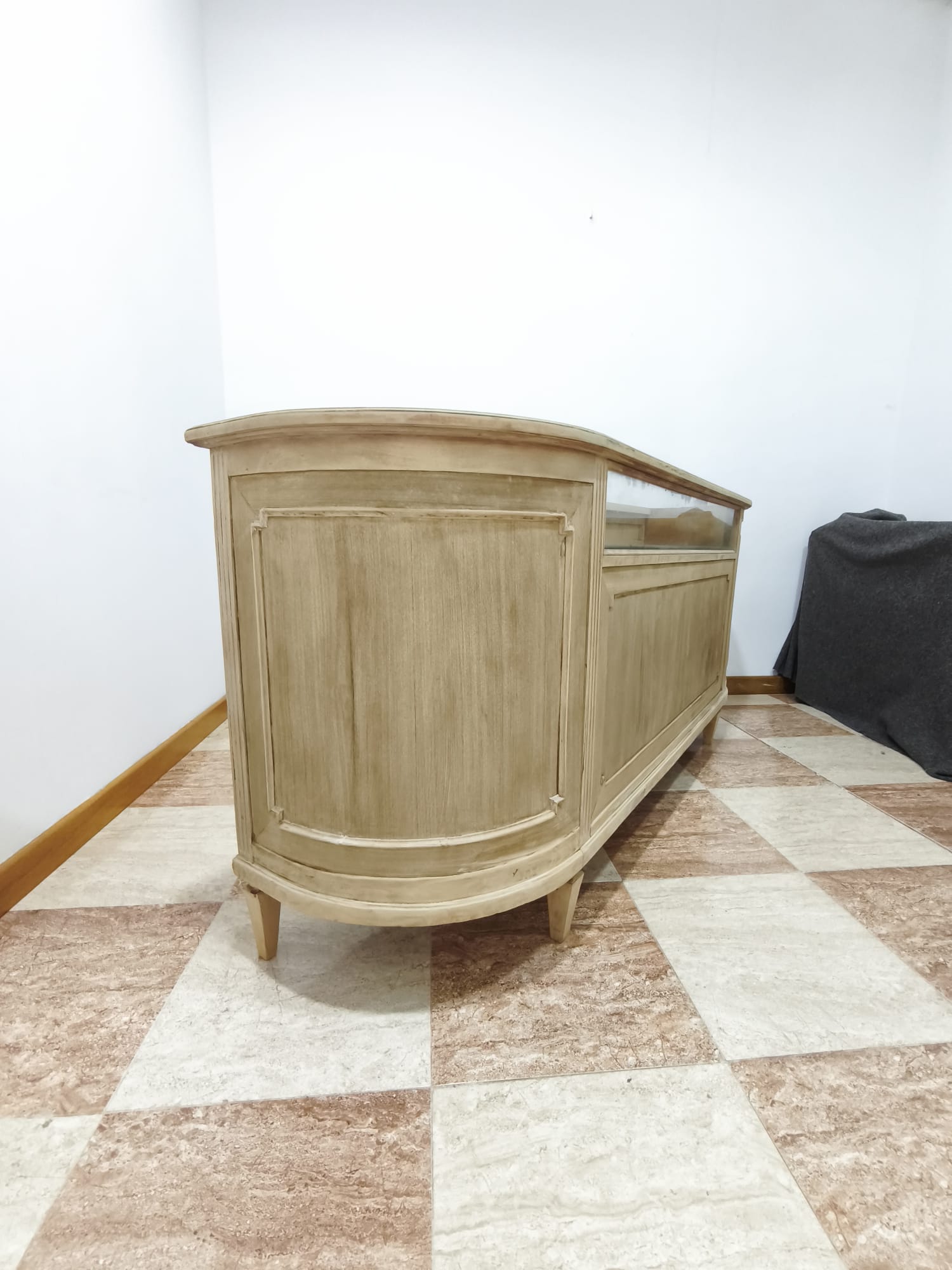 Mostrador comercial antiguo de madera - Imagen 6