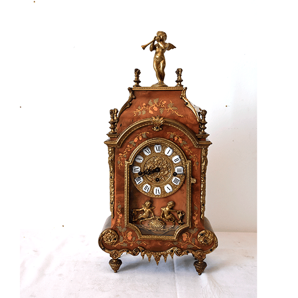 Reloj sobremesa Luis XV marquetería