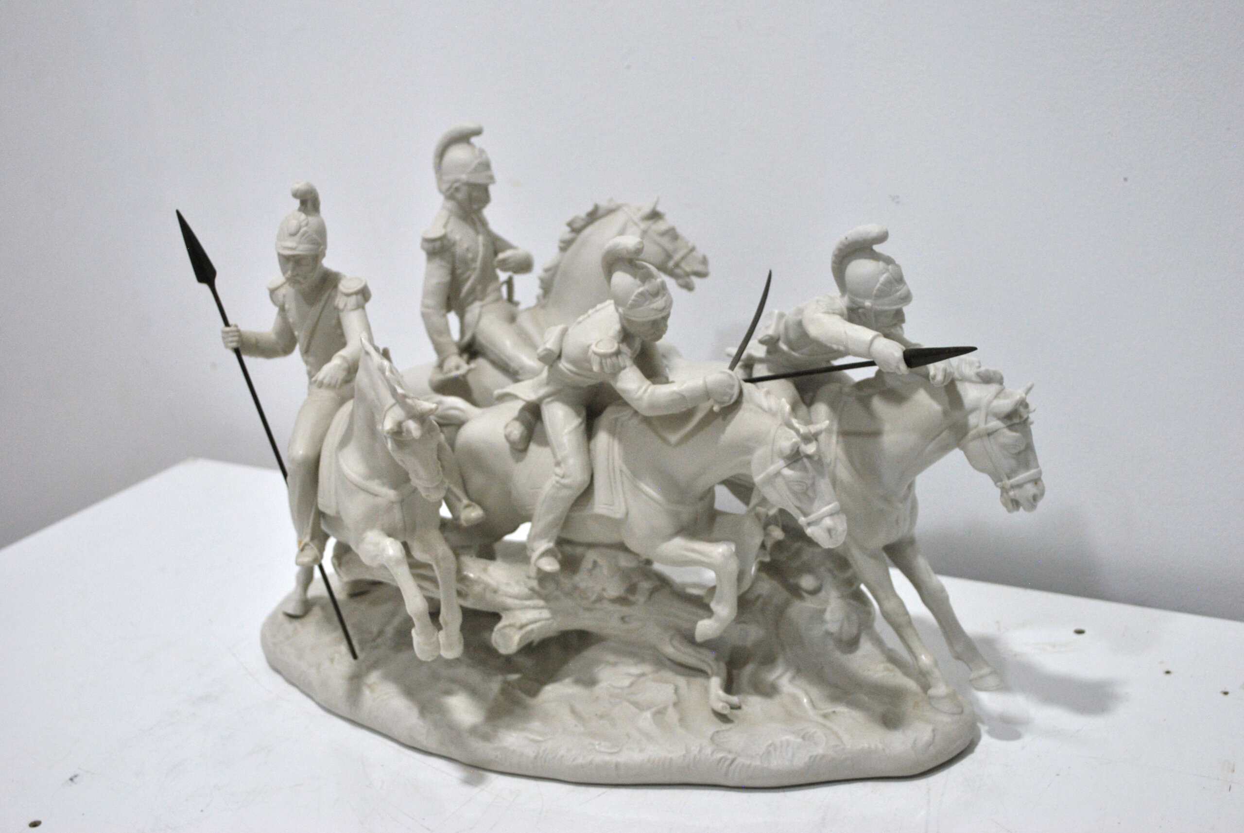 Escultura romanos lanceros con caballos - Imagen 3