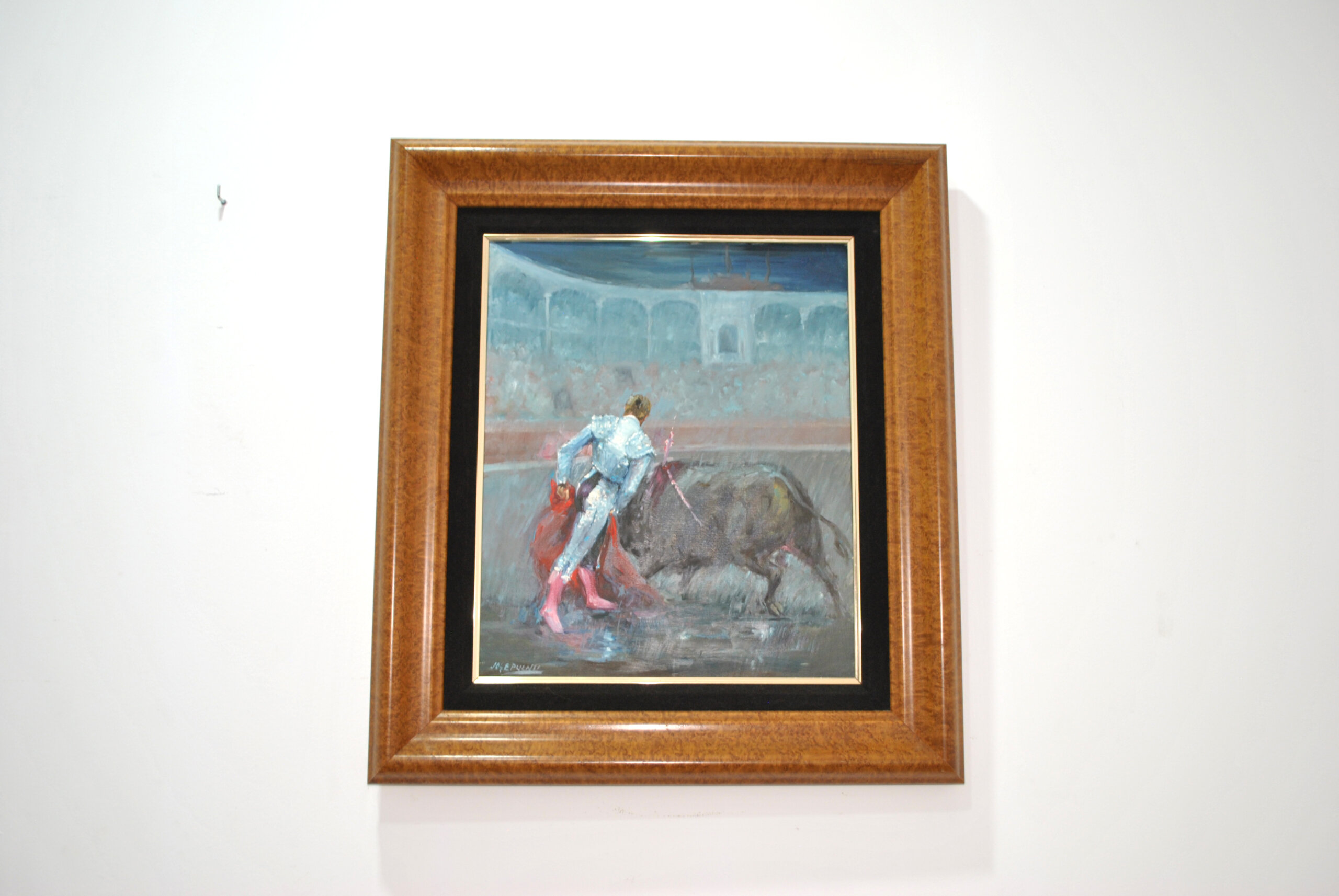 Óleo sobre lienzo taurino José Puente - Imagen 4