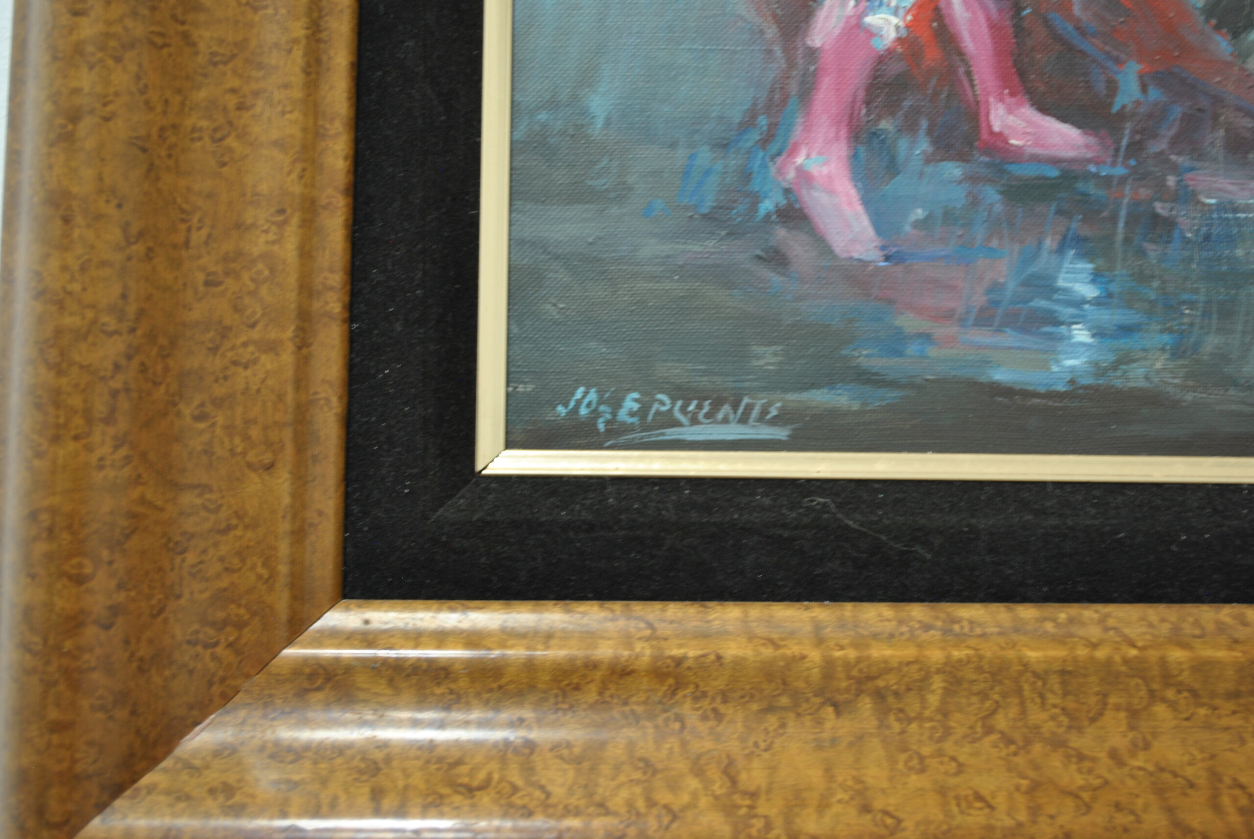 Óleo sobre lienzo taurino José Puente - Imagen 6