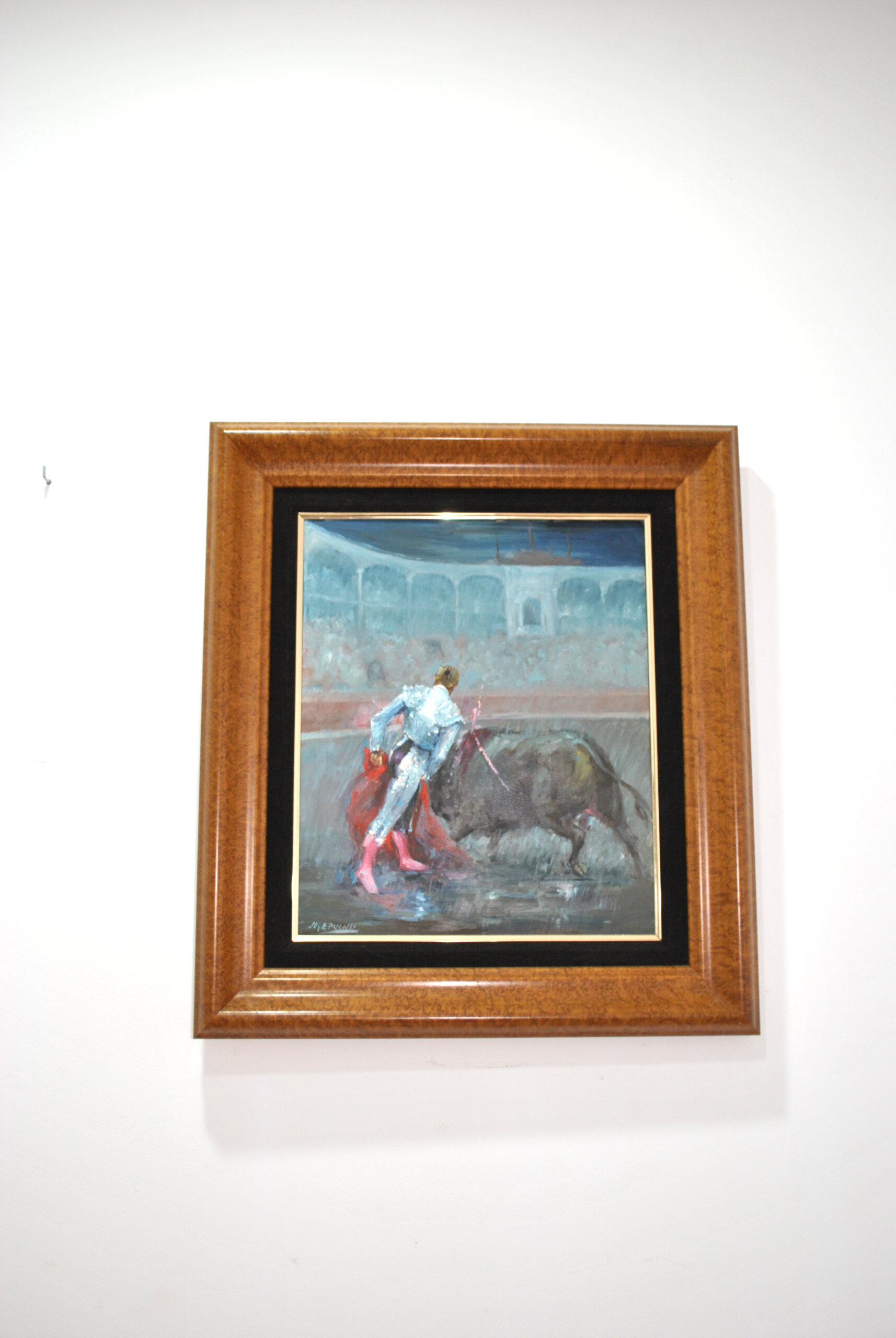 Óleo sobre lienzo taurino José Puente