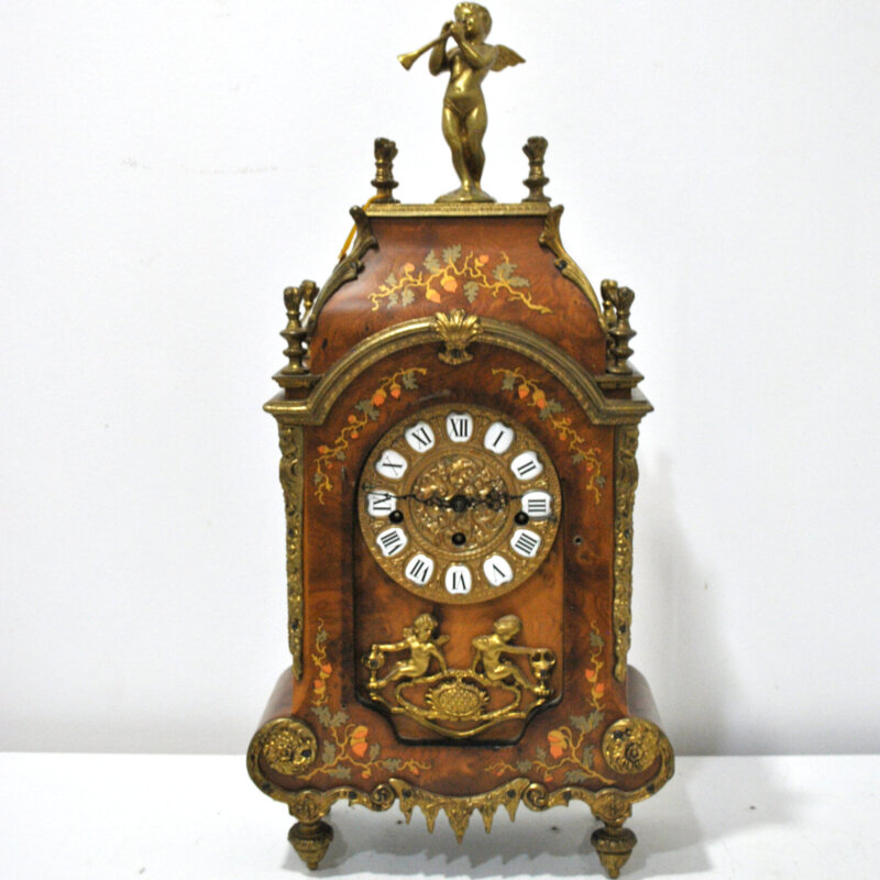 Reloj sobremesa Luis XV marquetería