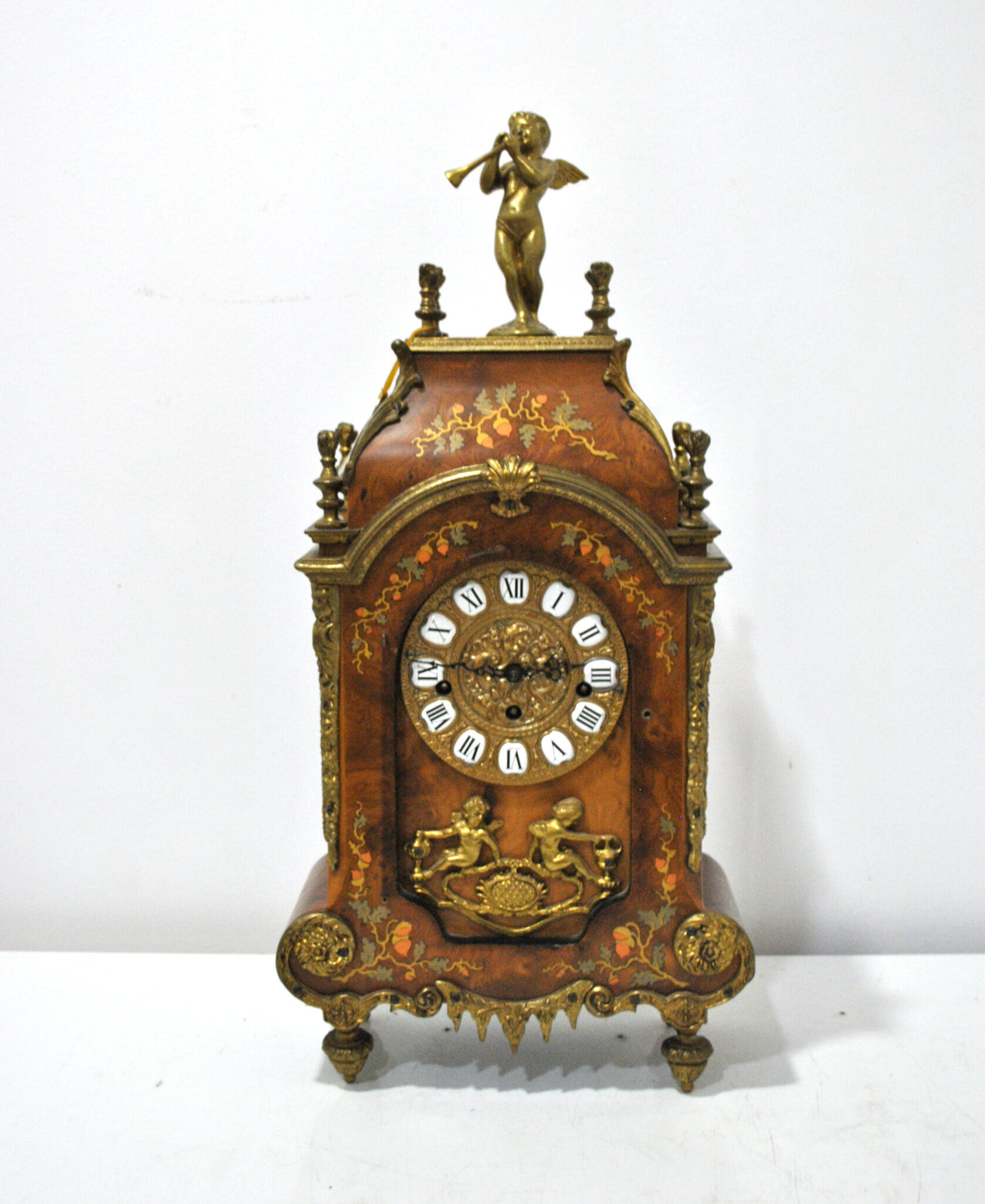 Reloj sobremesa Luis XV marquetería