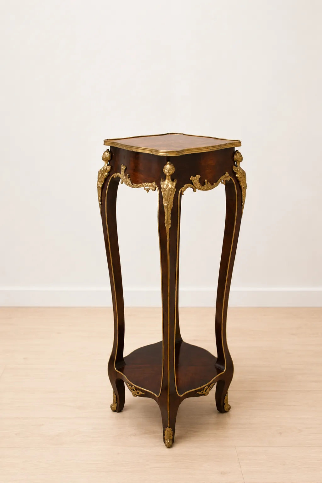 Pedestal madera y aplicaciones bronce - Imagen 8