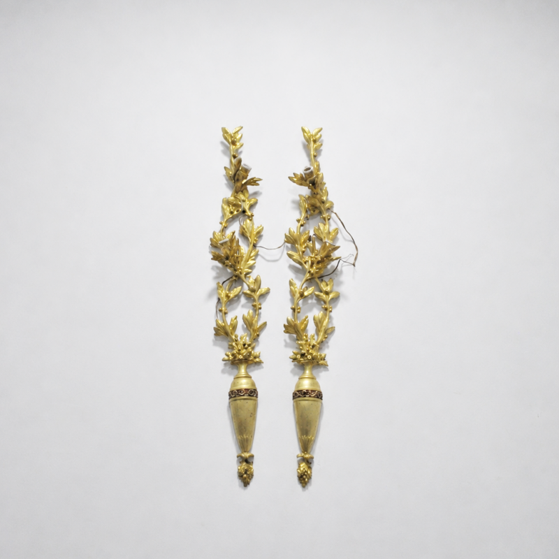 Pareja de apliques Imperio bronce