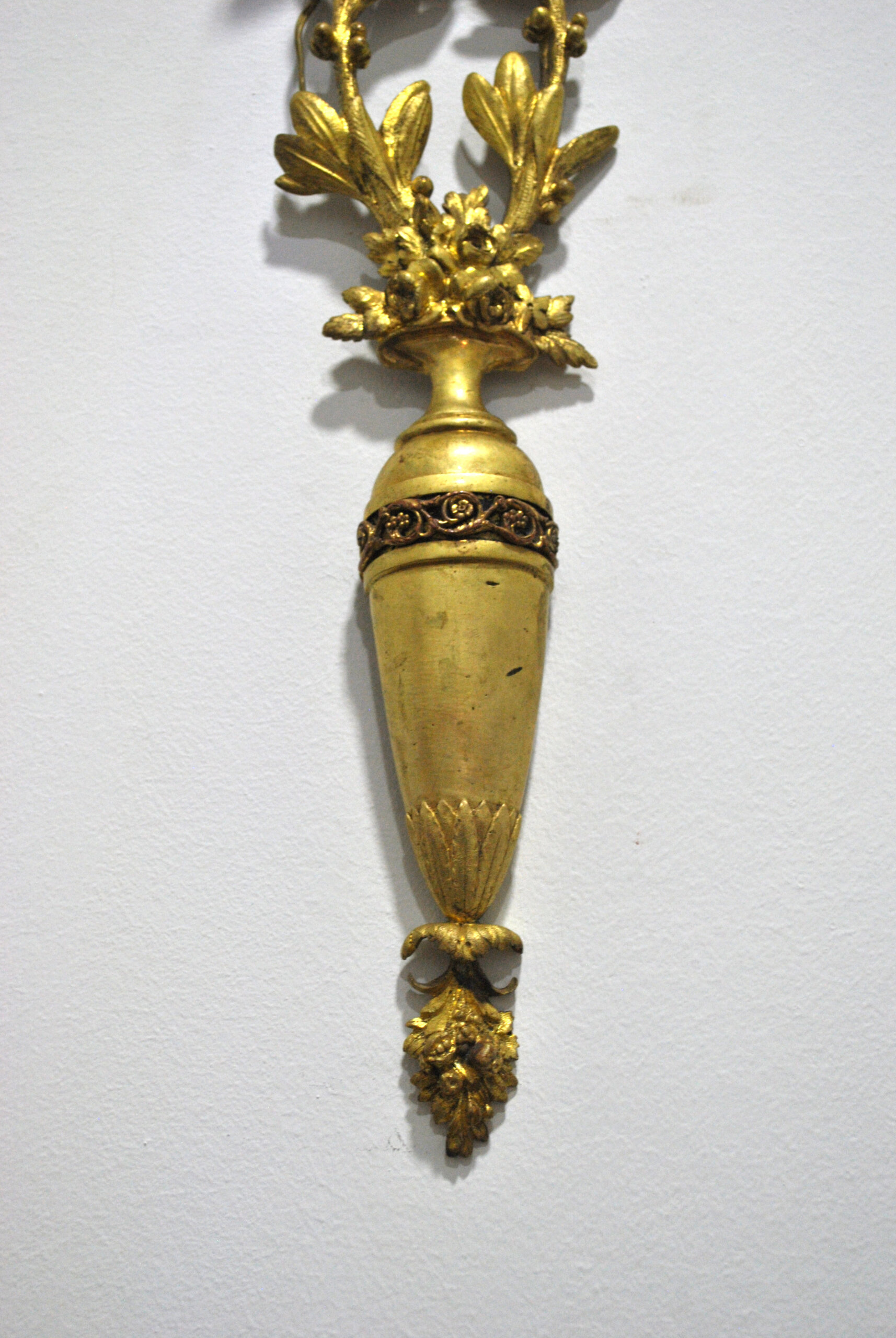 Pareja de apliques Imperio bronce - Imagen 2