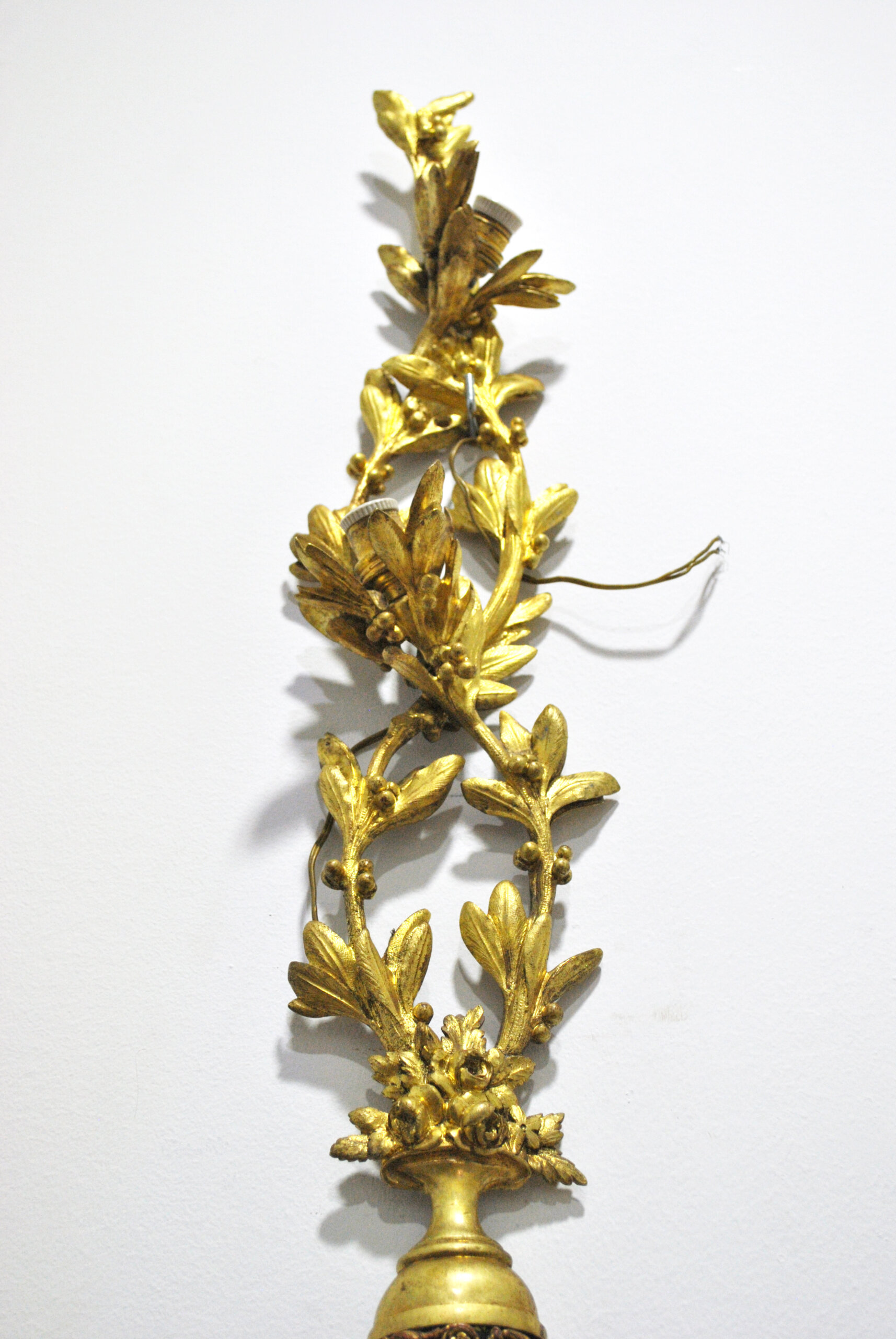 Pareja de apliques Imperio bronce - Imagen 4