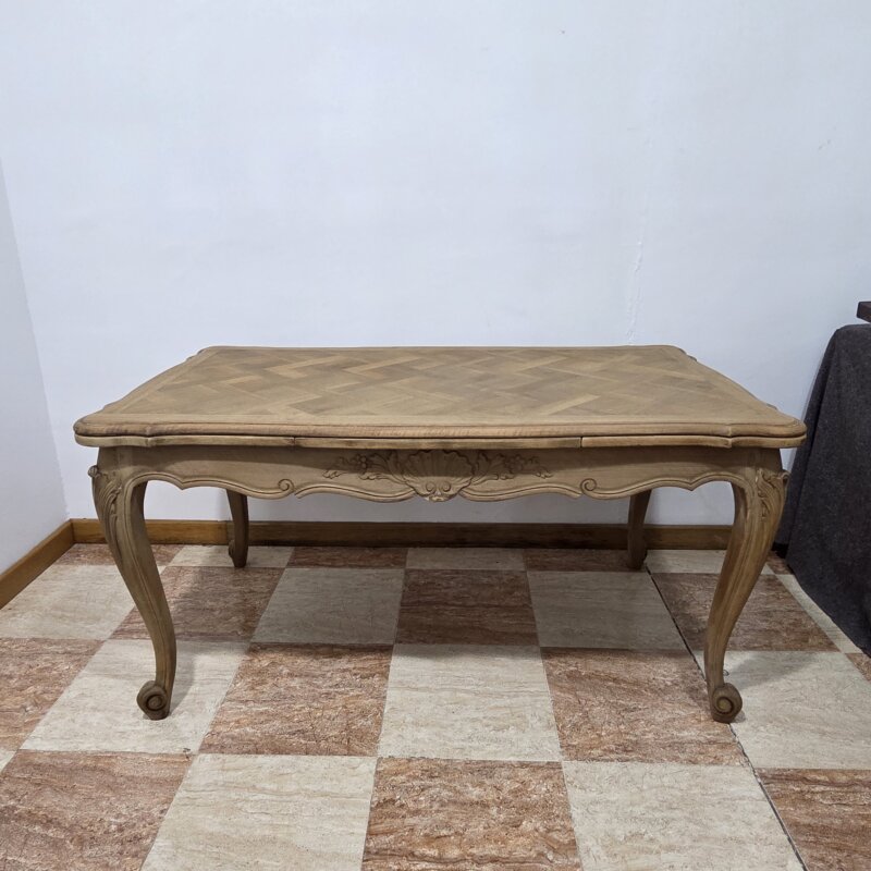 Gran mesa extensible madera nogal lavada