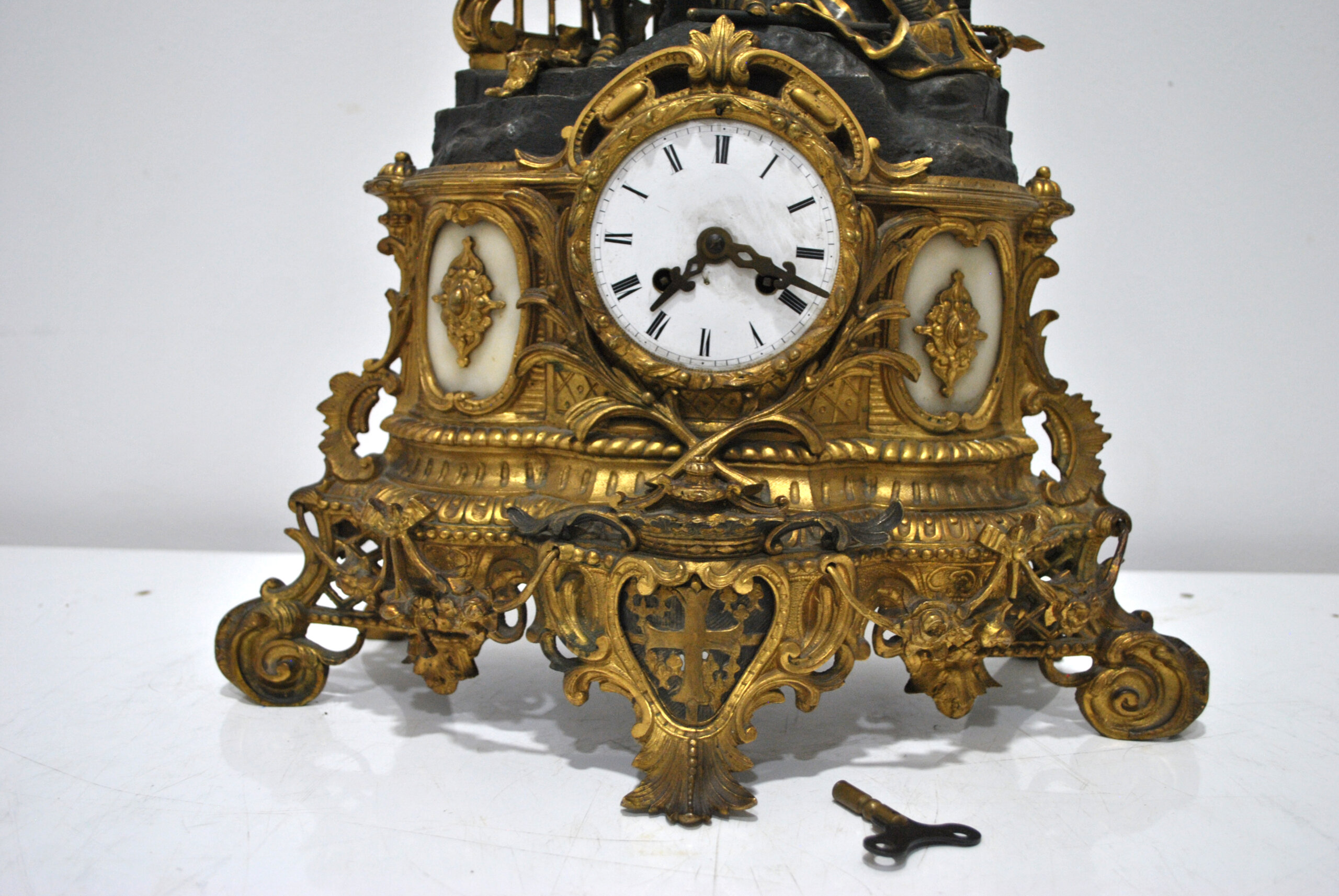 Reloj guarnición Napoleón III - Imagen 5
