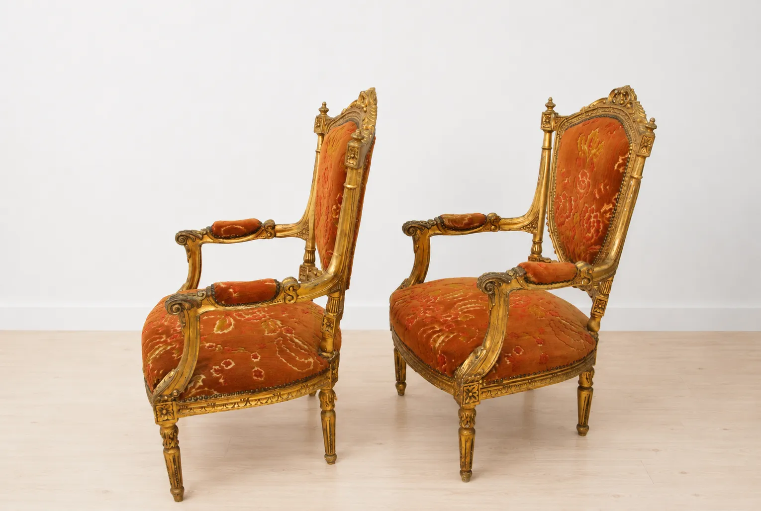 Pareja sillones estilo Luis XVI - Imagen 5