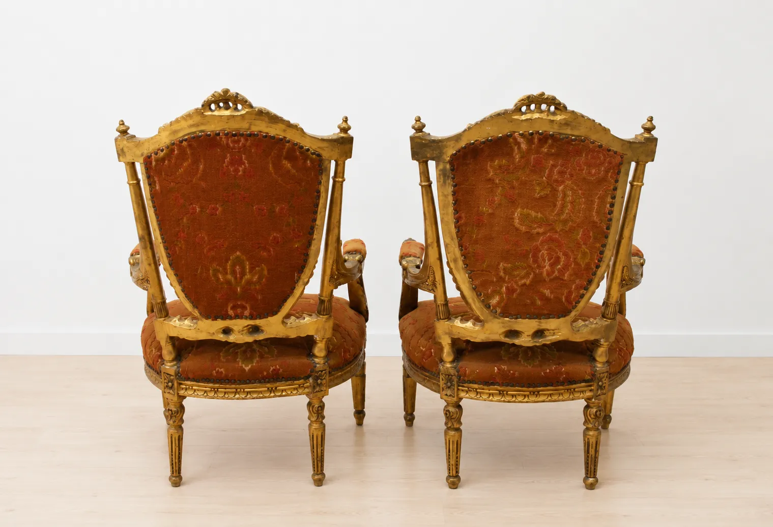 Pareja sillones estilo Luis XVI - Imagen 6
