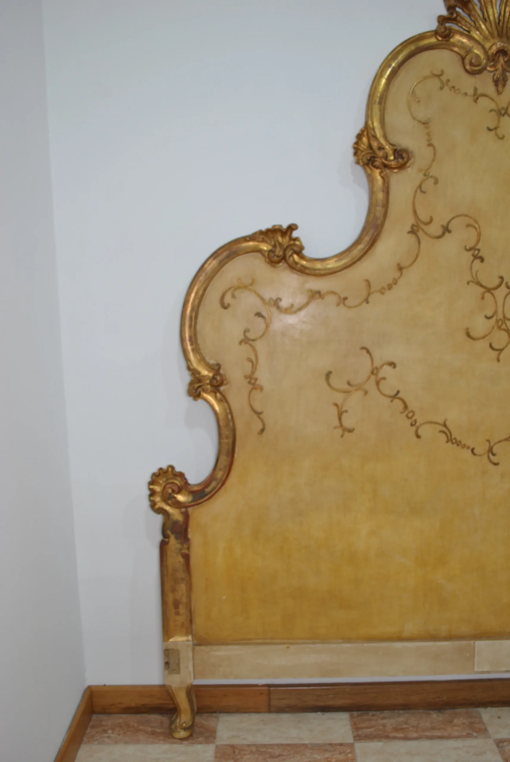 Gran cabecero Isabelino madera - Imagen 3