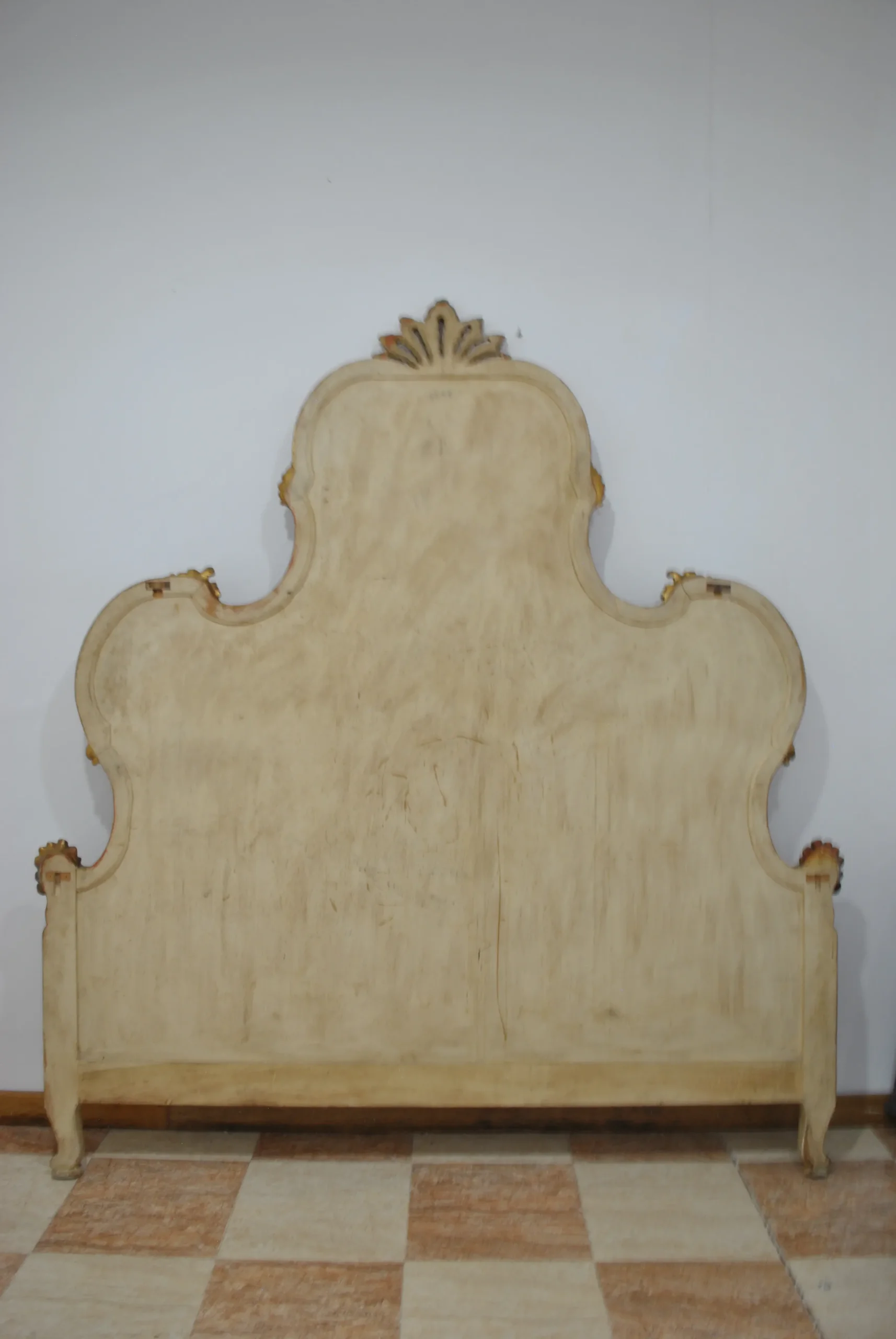 Gran cabecero Isabelino madera - Imagen 5
