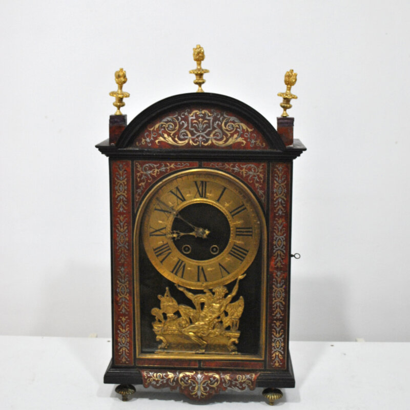 Reloj Napoleón III ebonizado y boullé