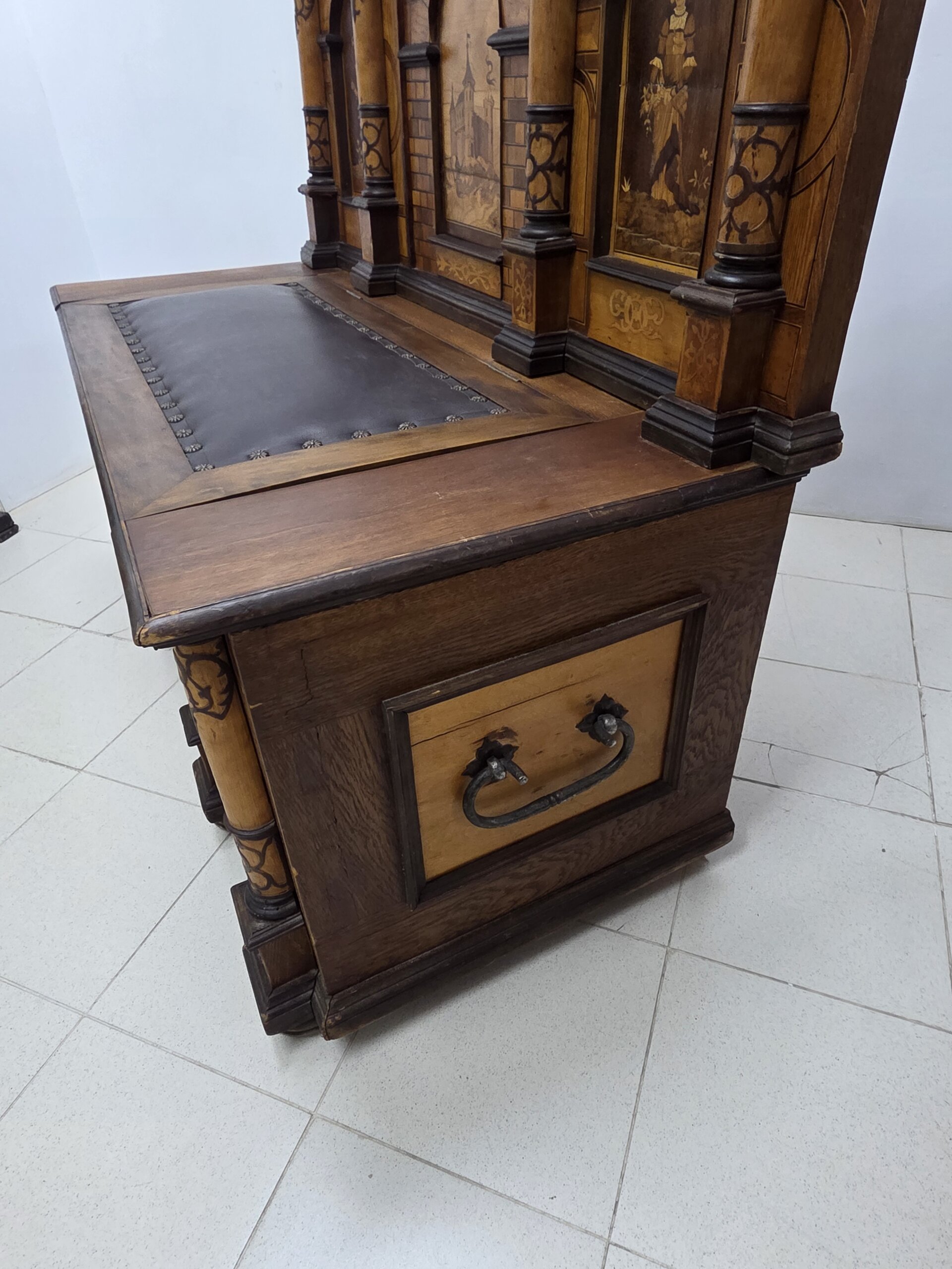 Banco o arcón catalán S. XVIII - Imagen 15
