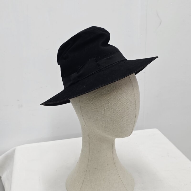 Sombrero antiguo de fieltro negro Best English Make