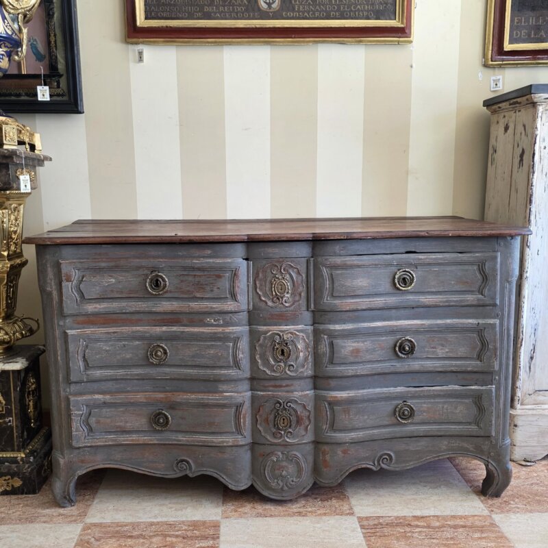 Cómoda madera maciza decapada