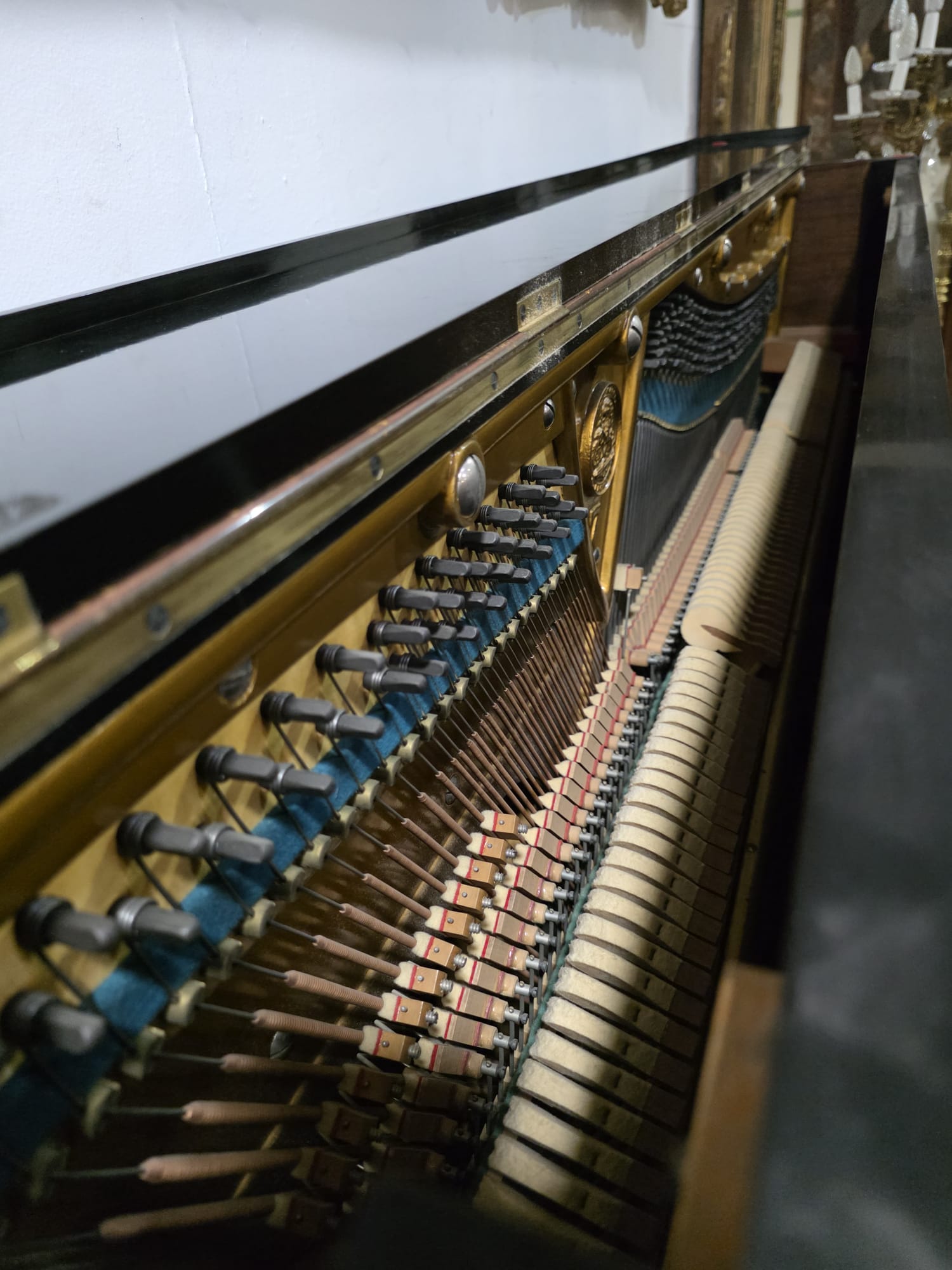 Piano Vertical C. Bechstein Berlín ébano con banqueta - Imagen 12