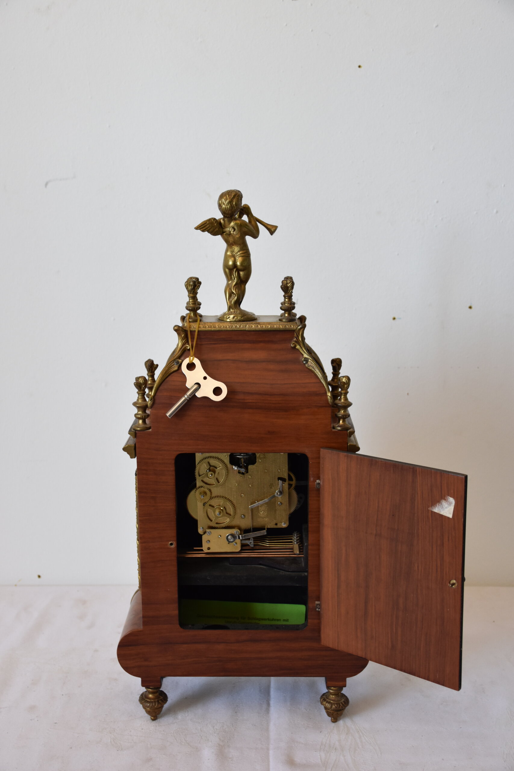 Reloj sobremesa Luis XV marquetería - Imagen 16