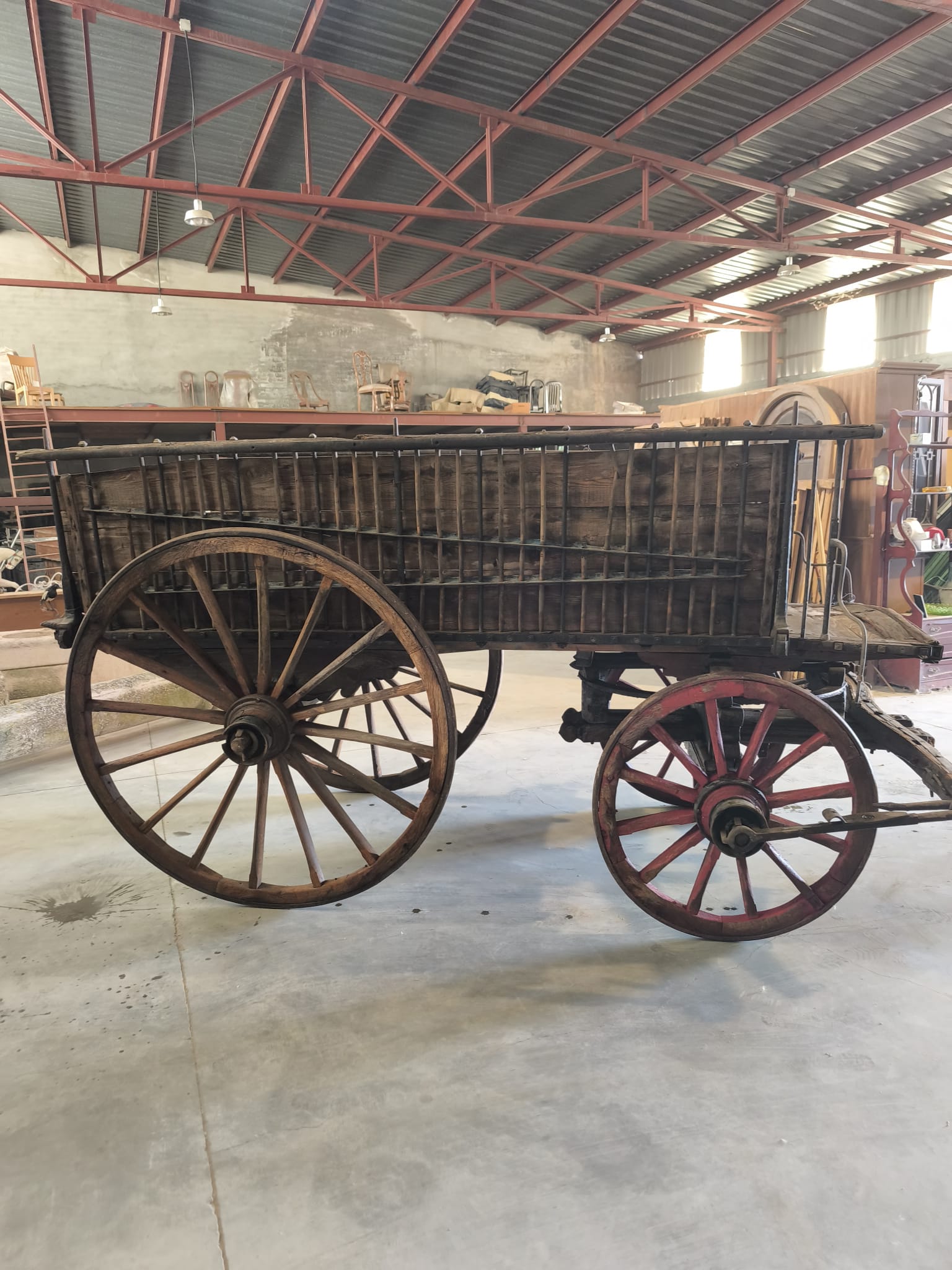 Carro antiguo galera de labranza - Imagen 7