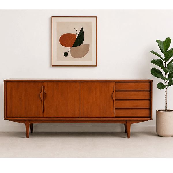 Aparador de teca vintage Mid Century