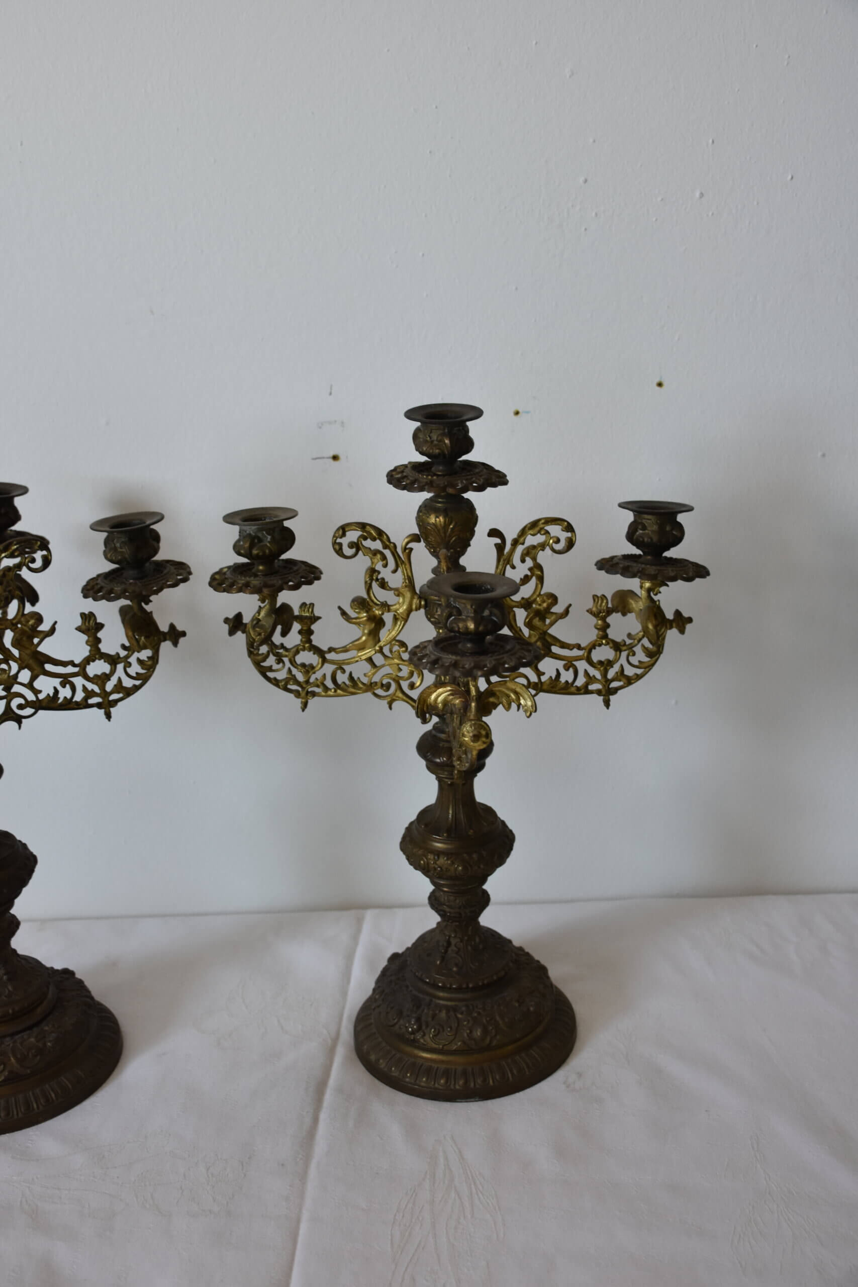 Pareja de candelabros 5 luces - Imagen 2